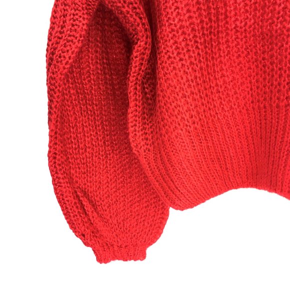 🌺3/$15🌺NWT Red Chunky Knitted Sweater - Picture 2 of 5